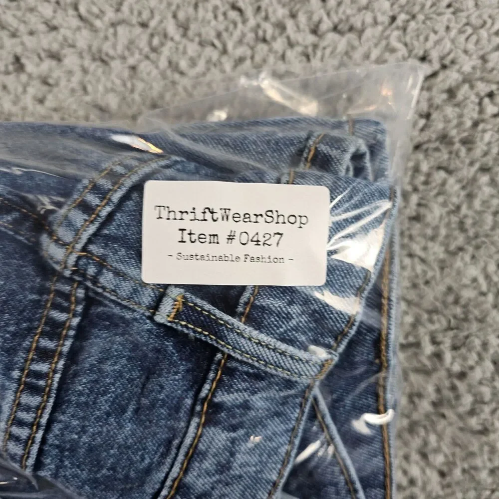 Levis 502 Jeans Mens 38x33* Blue Denim Regular Fit Tapered Leg Stretch Casual